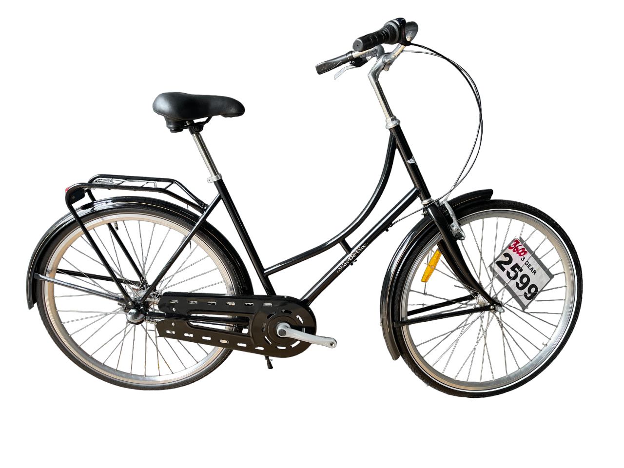 Van de Lux Sort Dame - 3 Gear