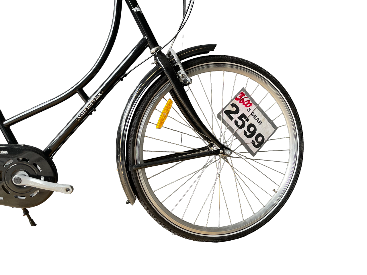 Van de Lux Sort Dame - 3 Gear